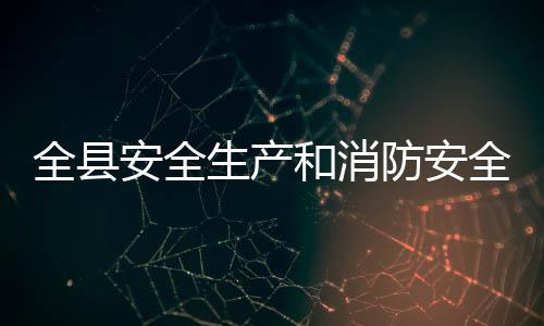 议召全县全工安全作会和消防安生产开